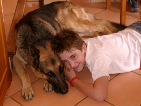 mon  chien é mon ti frèr